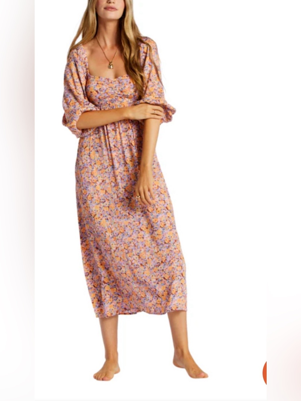 BILLABONG SWEPT AWAY MIDI DRESS Sz M